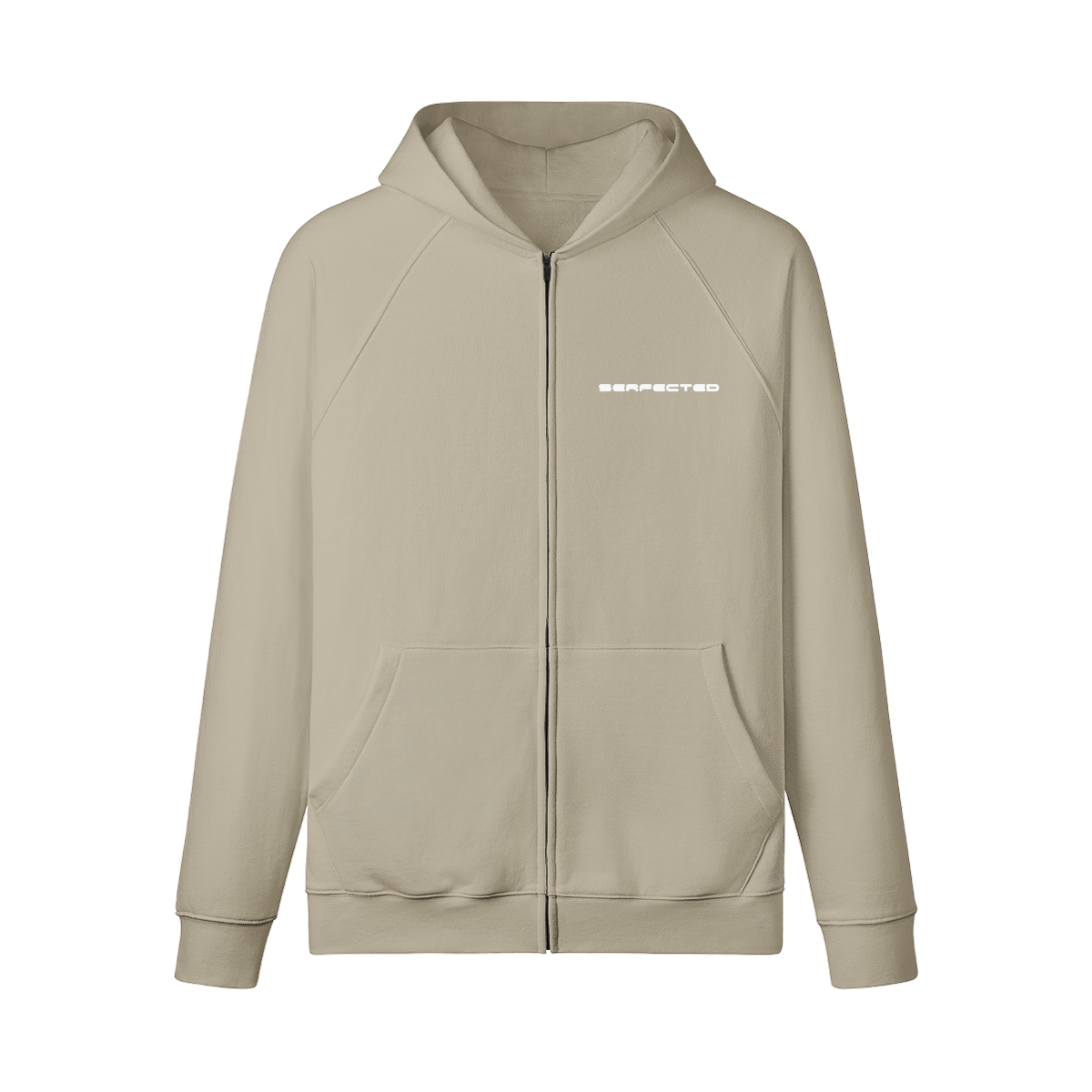 Zip-Hoodie Beige